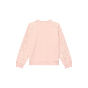 Mint Velvet Pink Lace Detail Sweatshirt